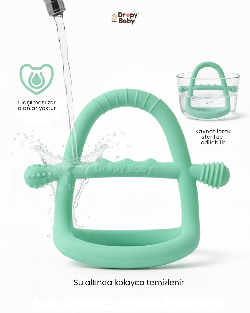 Dropy Baby Silikon Diş Kaşıyıcı